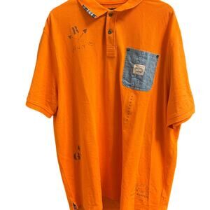 Polo Ralph Lauren Orange Polo Country Classic Fit Pocket Polo Shirt Size XXL